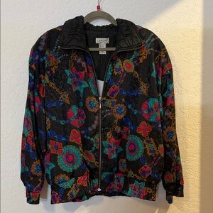 Lavon Women's Chain Multicolor Bomber Jacket